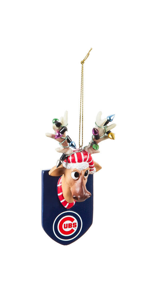 Chicago Cubs Reindeer Ornament