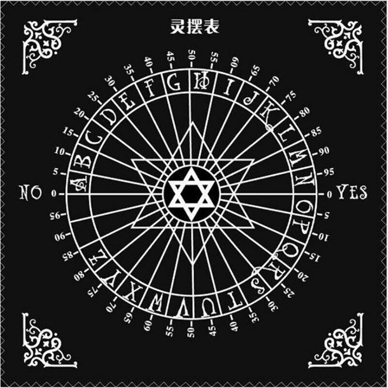 Tarot Tablecloth Divination Tarot Card Pad Pendulum Rune Tarot Altar Table`f5