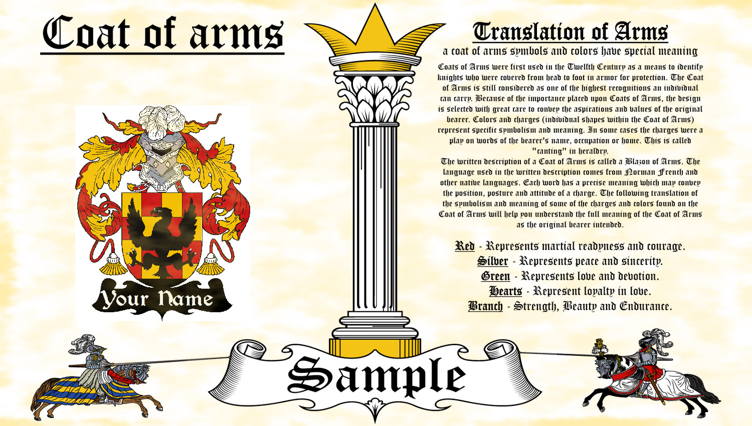 Ibiaga-ibiaga Coat Of Arms Heraldry Blazonry Print