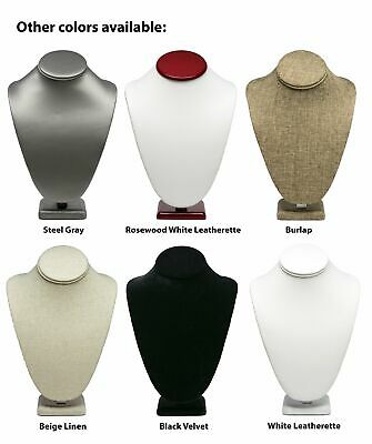 Novel Box™ Necklace Jewelry Display Bust Stand In Various Colors/sizes