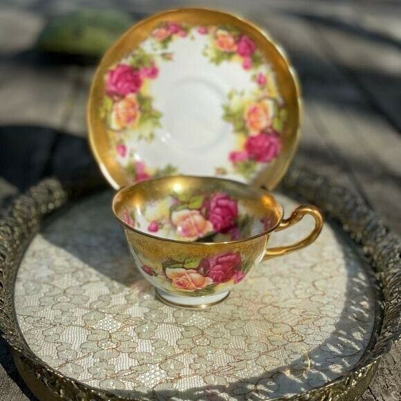Royal Chelsea Golden Rose Teacup & Saucer Tea Cup
