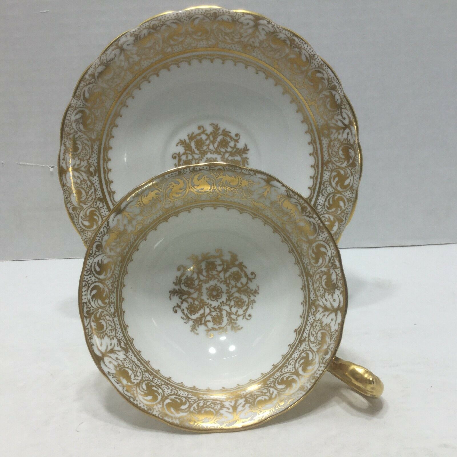 Vintage Royal Chelsea Gold Teacup And Saucer
