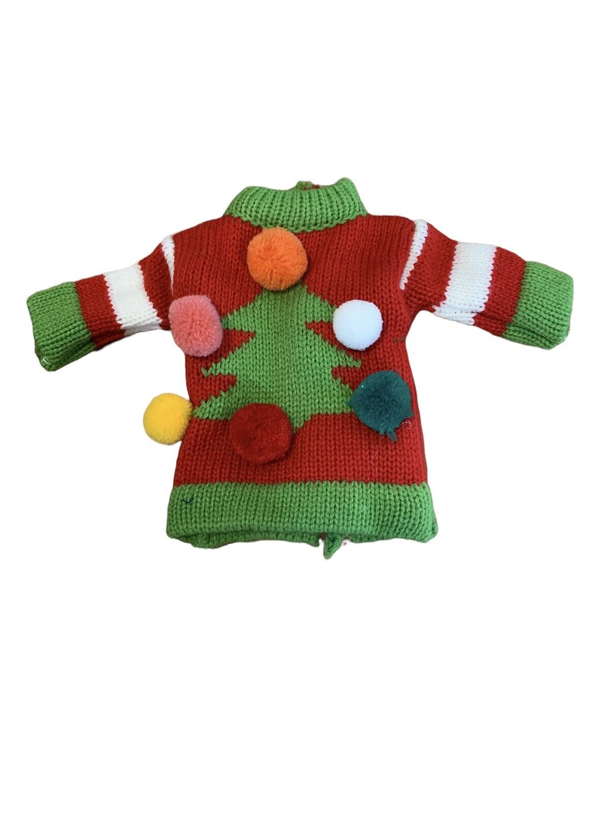 Adorable Ugly Christmas Doll Sweater 6” X 4” Christmas Tree Ornaments Walgreens