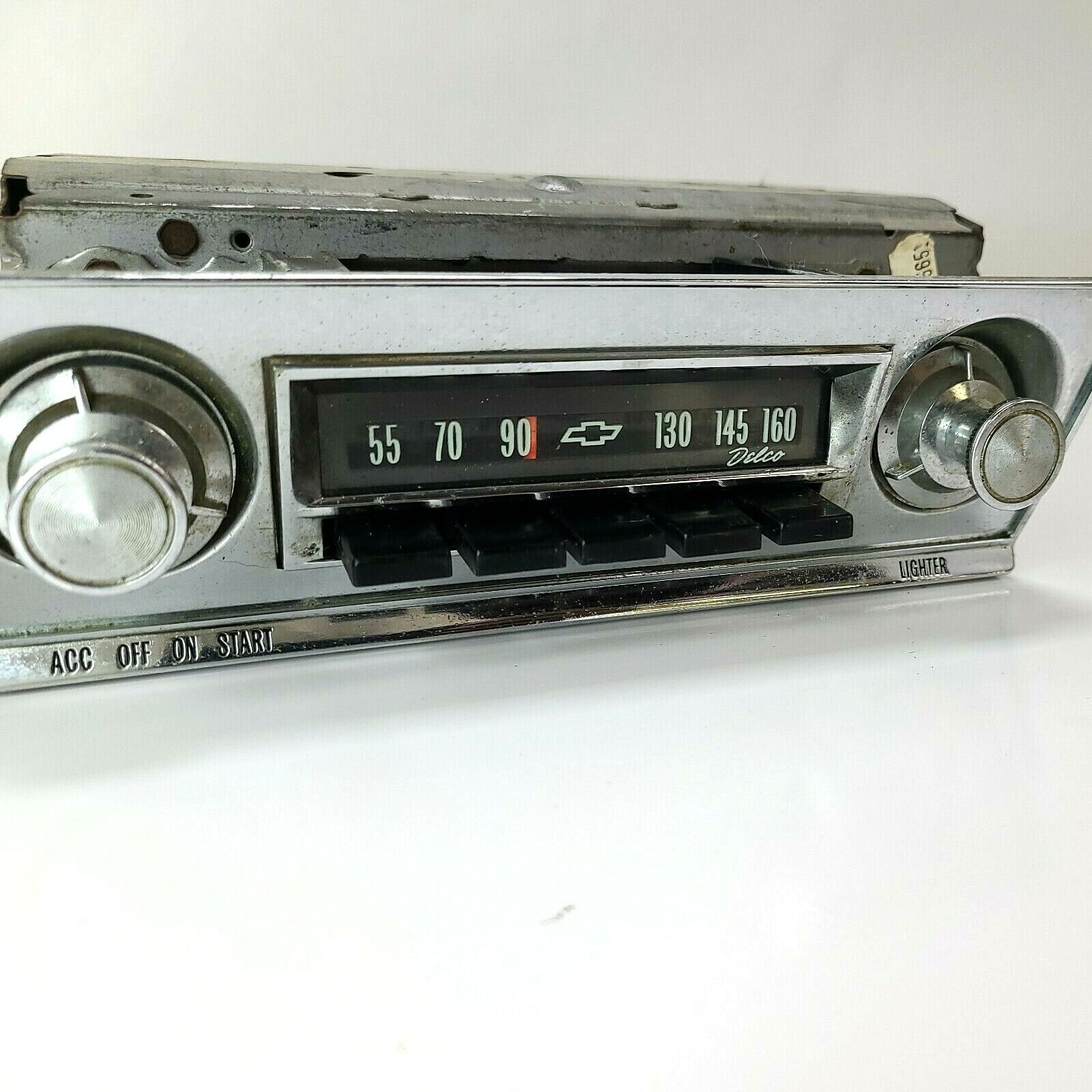 Chevy Radio Vintage Model 986116 Delco Untested