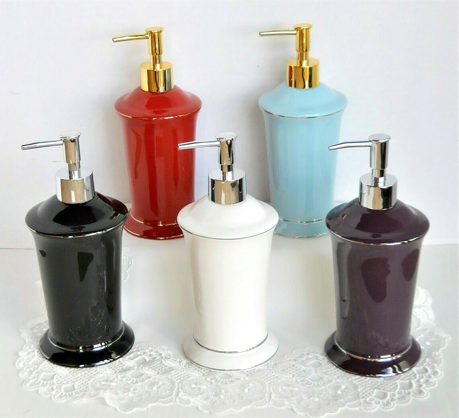 Creative Bath Regency Ceramic Lotion / Soap Dispenser ~~various Colors ~~ New ~~