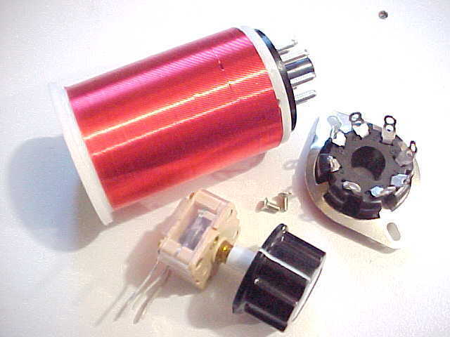 Approx. 540khz To 2.0mhz Coil/variable Capacitor & 8-pin Plug-in Coil Form