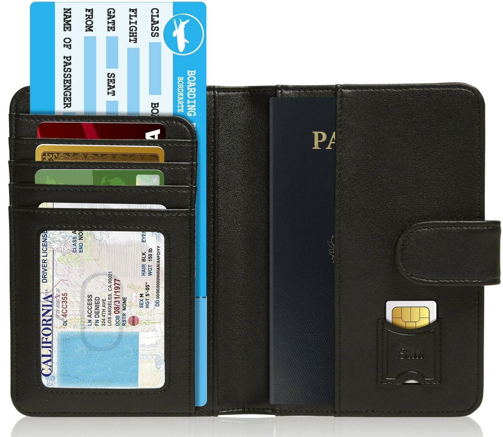 Brand New Passport Holder Cover Travel Wallet For Men & Women Rfid Blocking