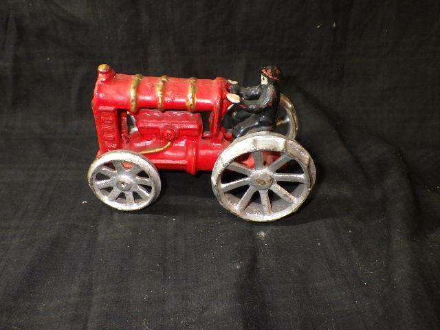 Cast Iron Farm Toy Tractor Complete 6 In Length Repro