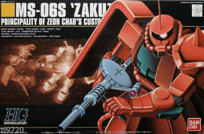 Bandai Hguc 032 Gundam Ms-06s Zaku Ii 1/144 Scale Kit