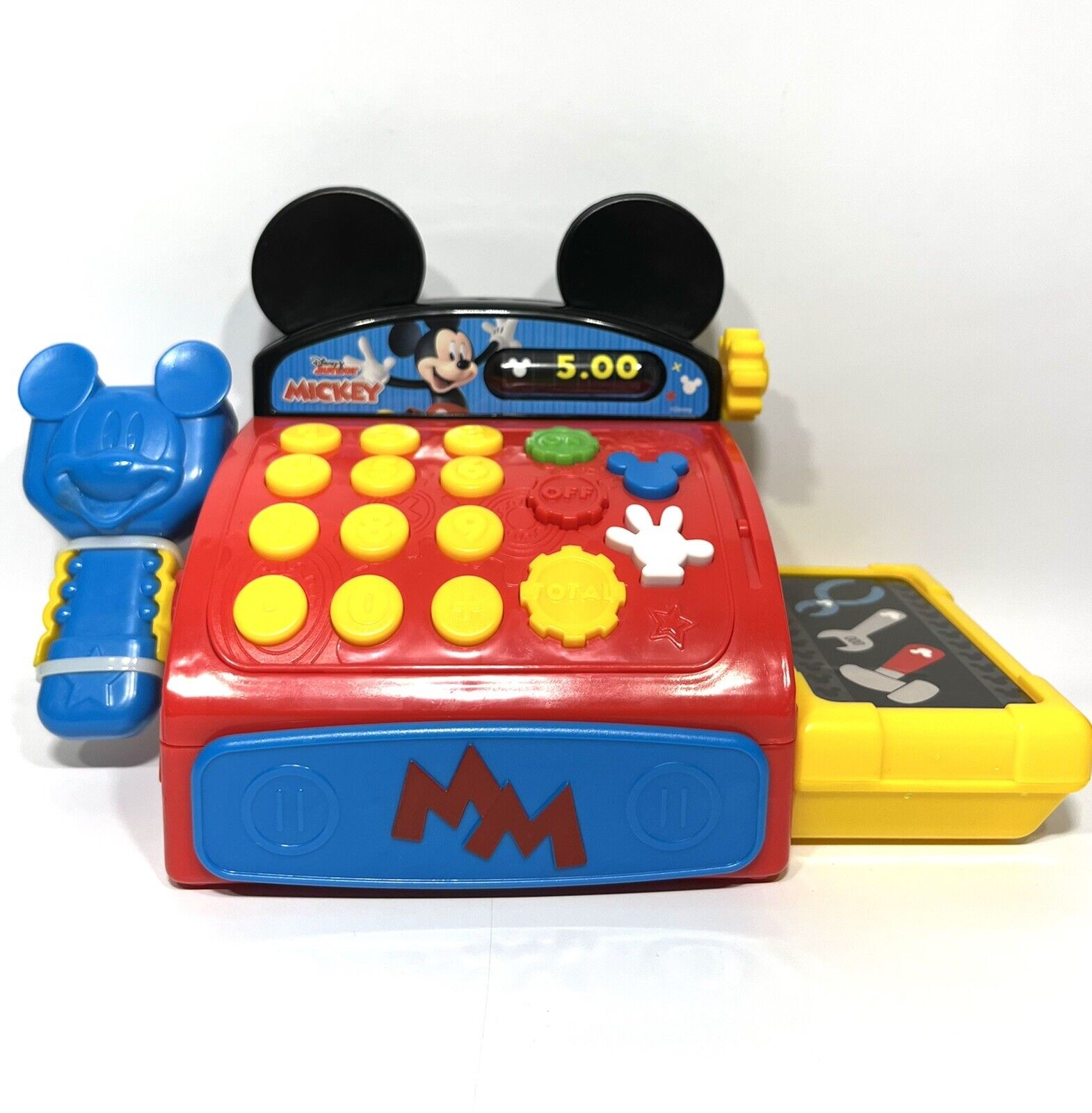 Disney Junior Mickey Mouse Cash Register - Very Clean- Tested Works Well