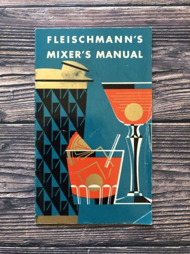 Vintage Fleischmann's Mixer's Manual Drink Recipes Booklet 1940's Cocktails