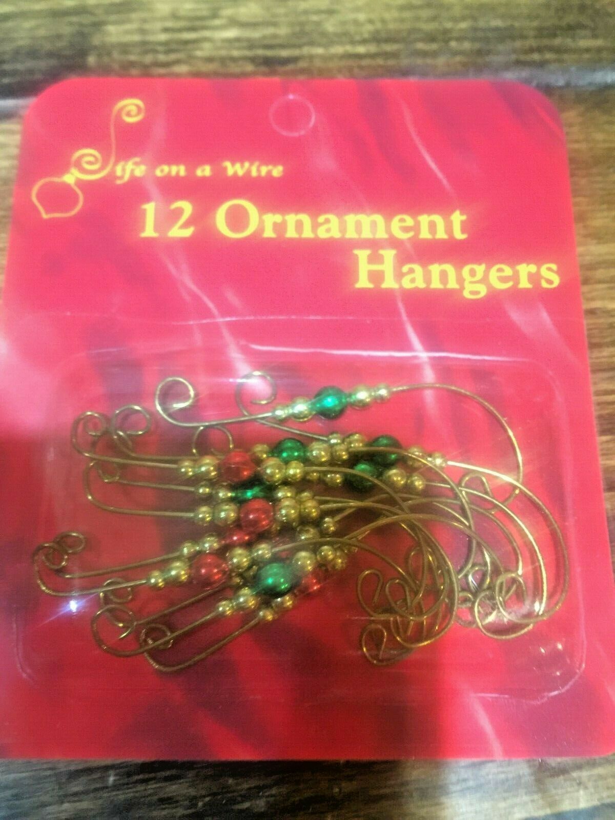 Gold Christmas Tree Ornament Hangers/hook~colored Beads~buy 5 Get One Free!